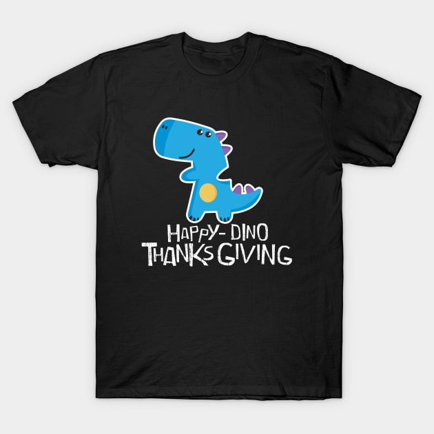 Happy-Dino Thanksgiving T-Shirt by Joe Camilo Designs